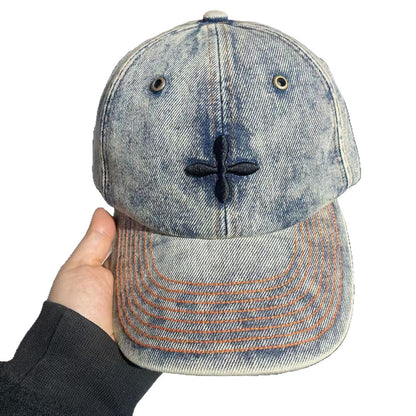 Herren Distressed Denim Baseball Cap Brehn 1784188018