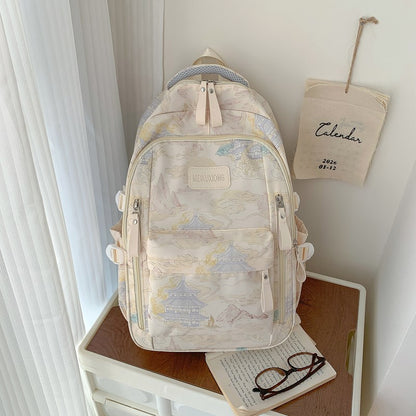 Stylische Illustrierte Rucksack Brehn