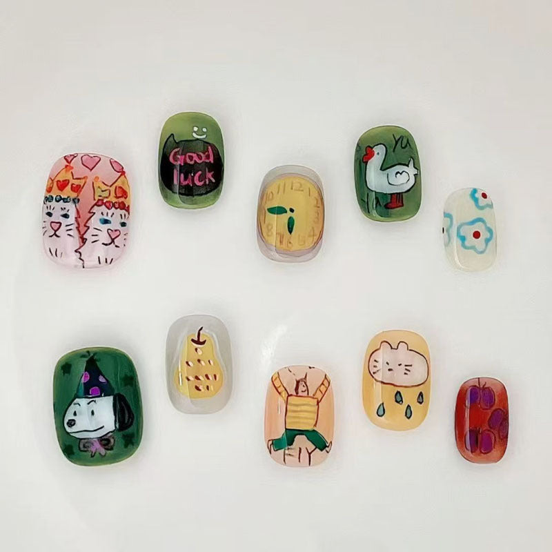 Verspieltes Künstlerisches Nagelkunst Design Set Brehn