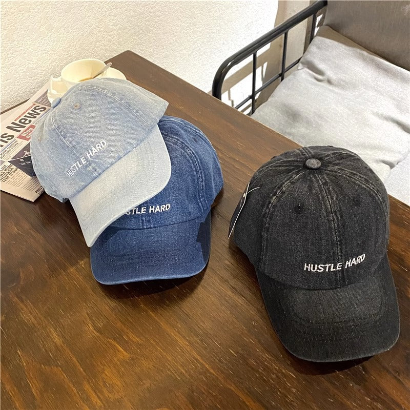 Damen Casual Distressed Denim Cap Brehn