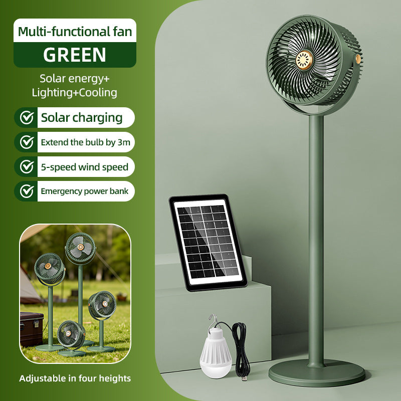 Unisex Solar-Betrieb Multi-Funktions Bodenventilator Brehn