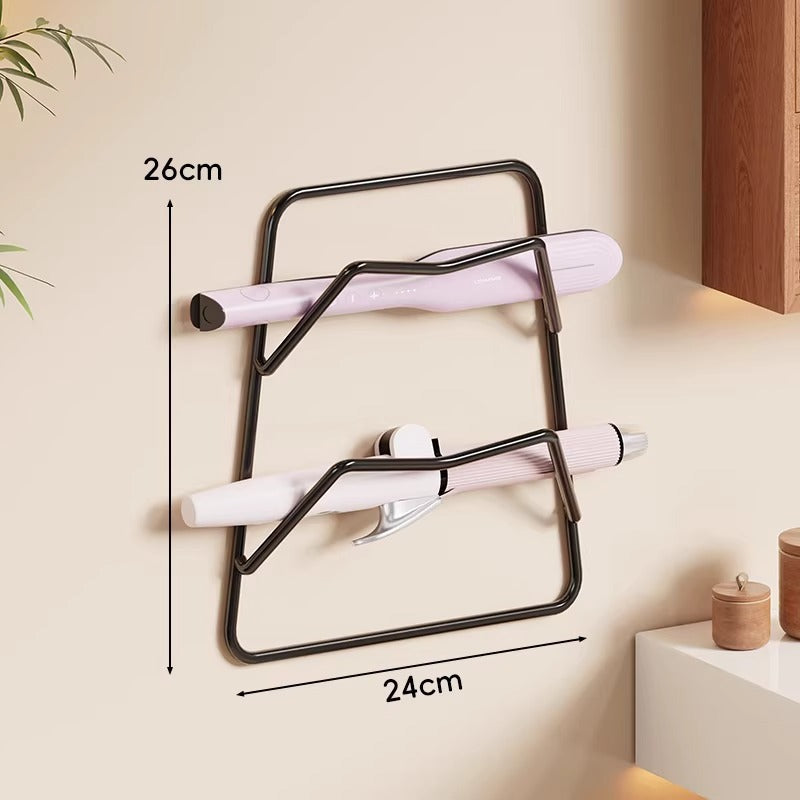 Wandmontierter hitzebeständiger zweistufiger Haartool-Halter Rack