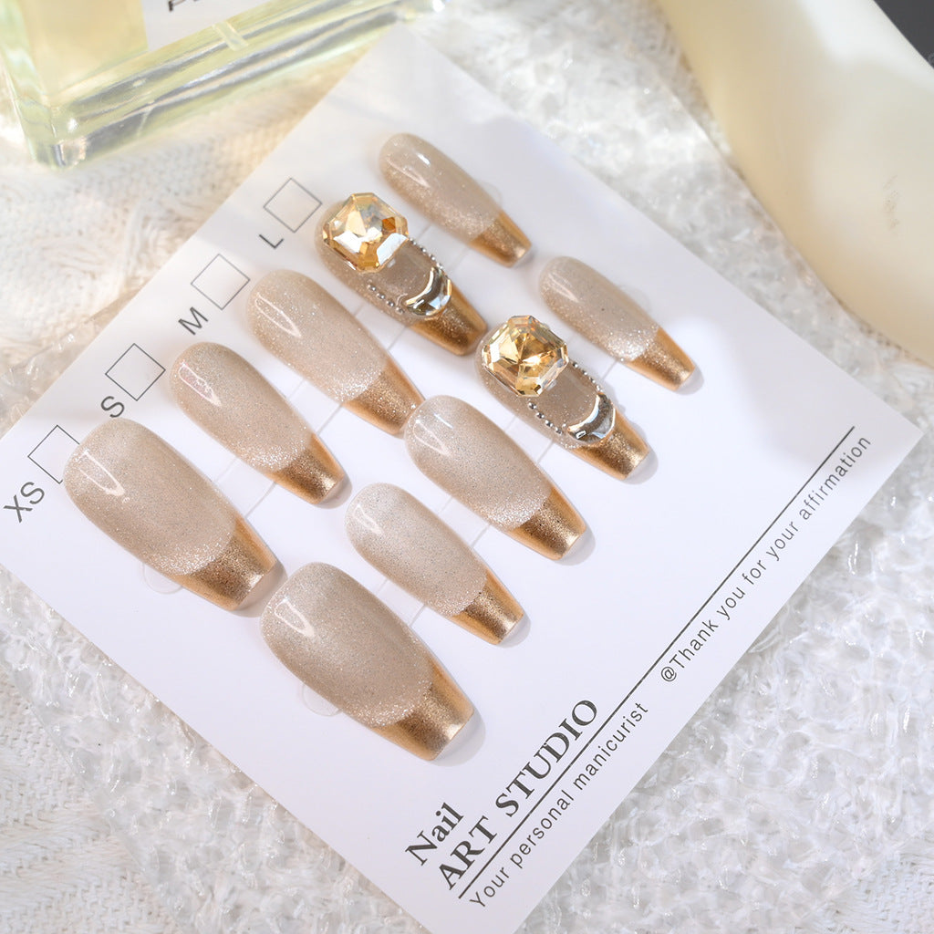 Premium Dekorativer Druck-On-Nagelset Brehn