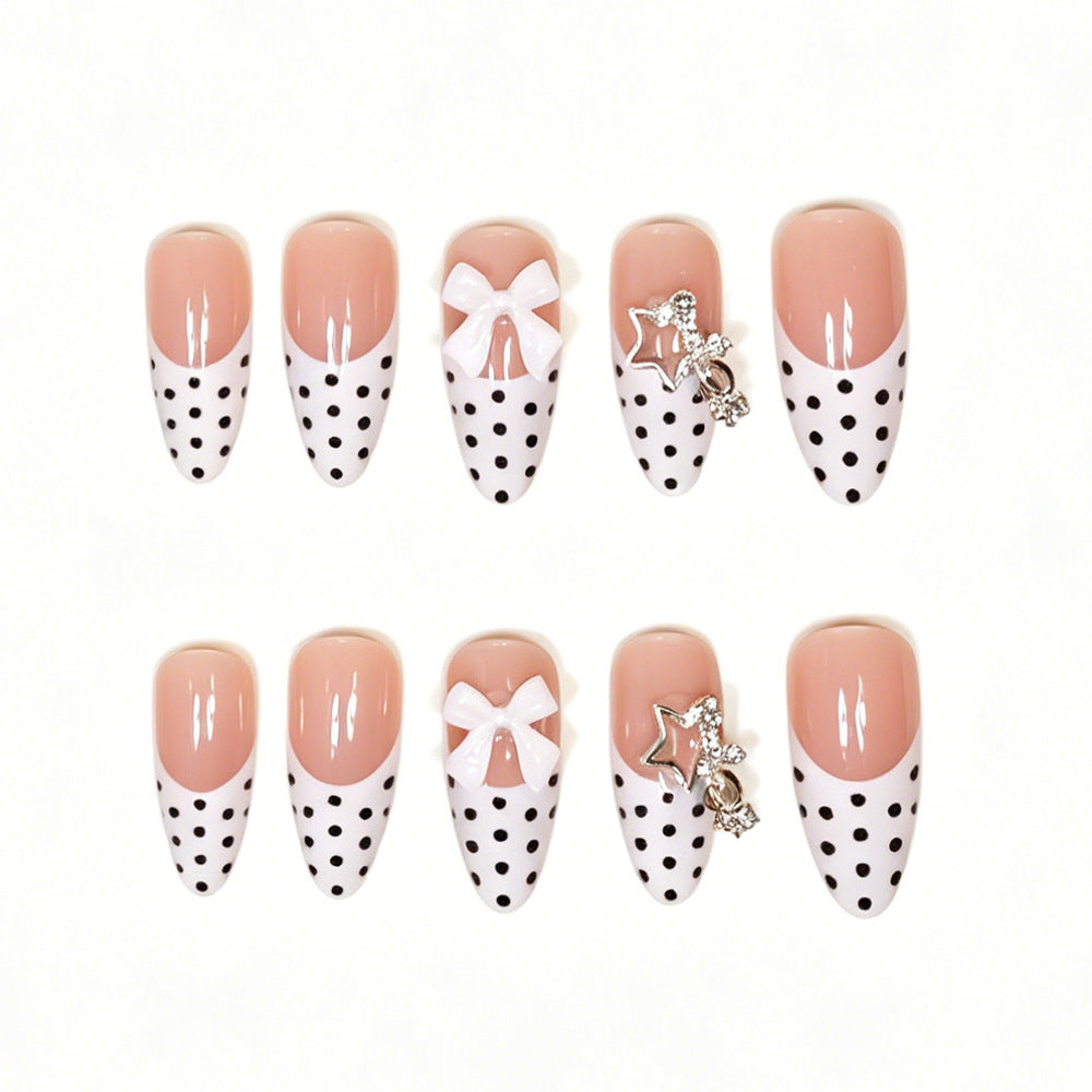 Elegante Stiletto Press-On Nagelkunst Tipps Brehn