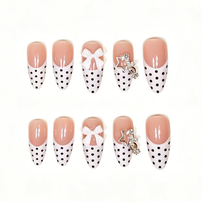 Elegante Stiletto Press-On Nagelkunst Tipps Brehn