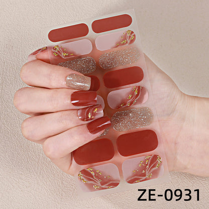 Künstlerische Press-On Nagelüberzüge