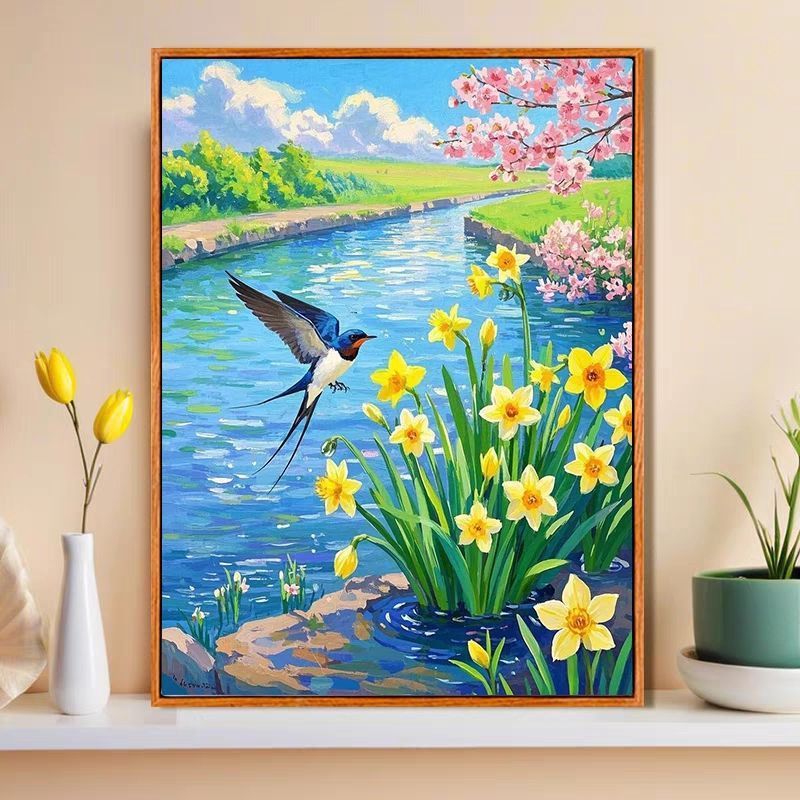 Natur-inspirierte dekorative Leinwandkunst Brehn