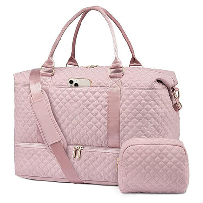 Vielseitige Gesteppten Weekender-Tasche Brehn