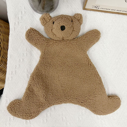 Sherpa Lamm Lovey Sicherheitsdecke mit gesticktem Gesicht