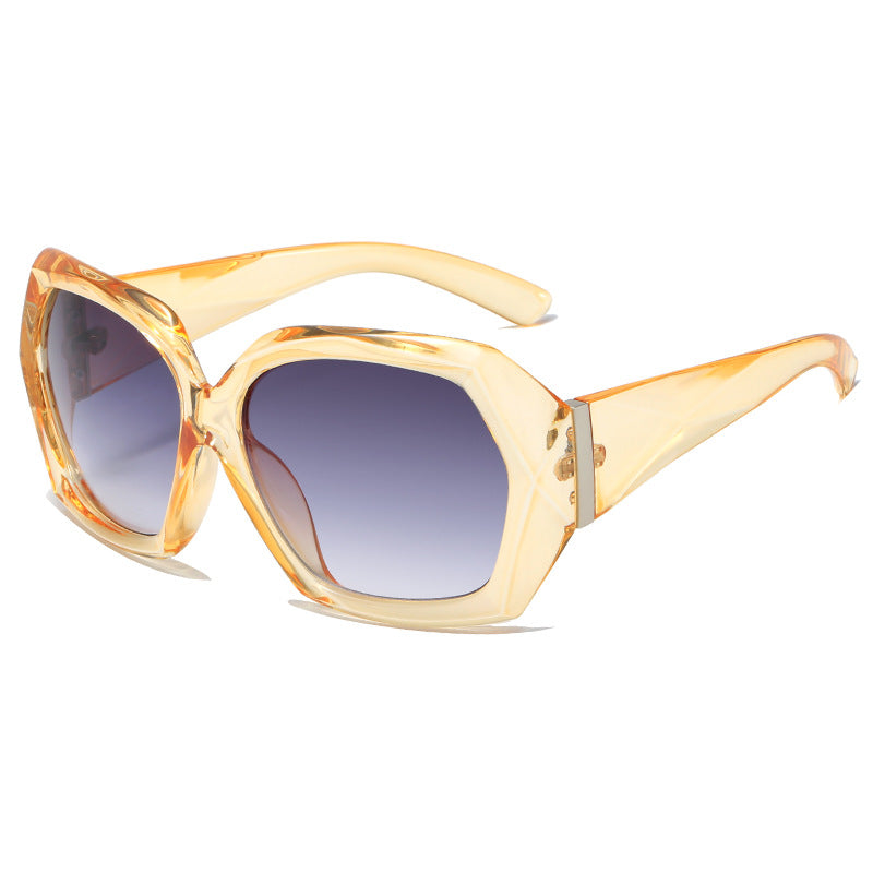 Damen Designer-Sonnenbrille im innovativen Polygon-Design Brehn
