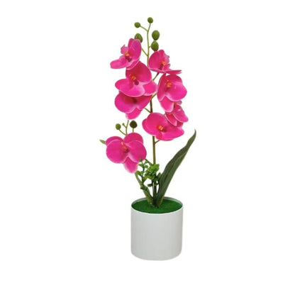 Dekorative künstliche Orchideenarrangement für Tischdeko
