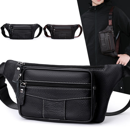 Kompakte Leder-Taillen-Tasche