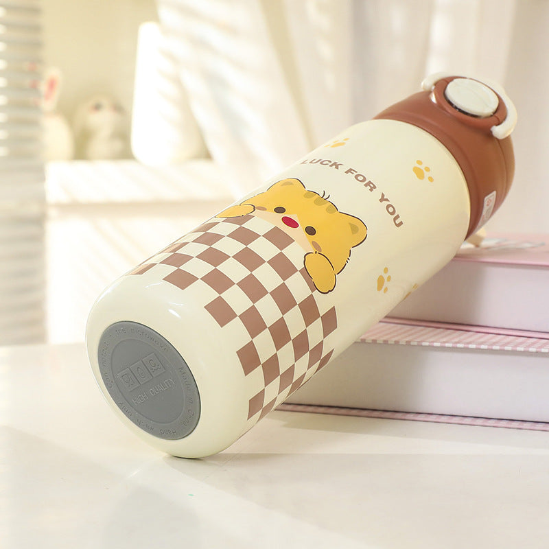 Unisex Isolierte Trinkflasche mit süßem Tierdesign Brehn