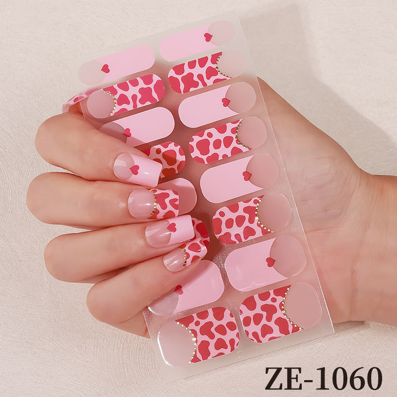 Blumen Design Nagelkunst Wraps