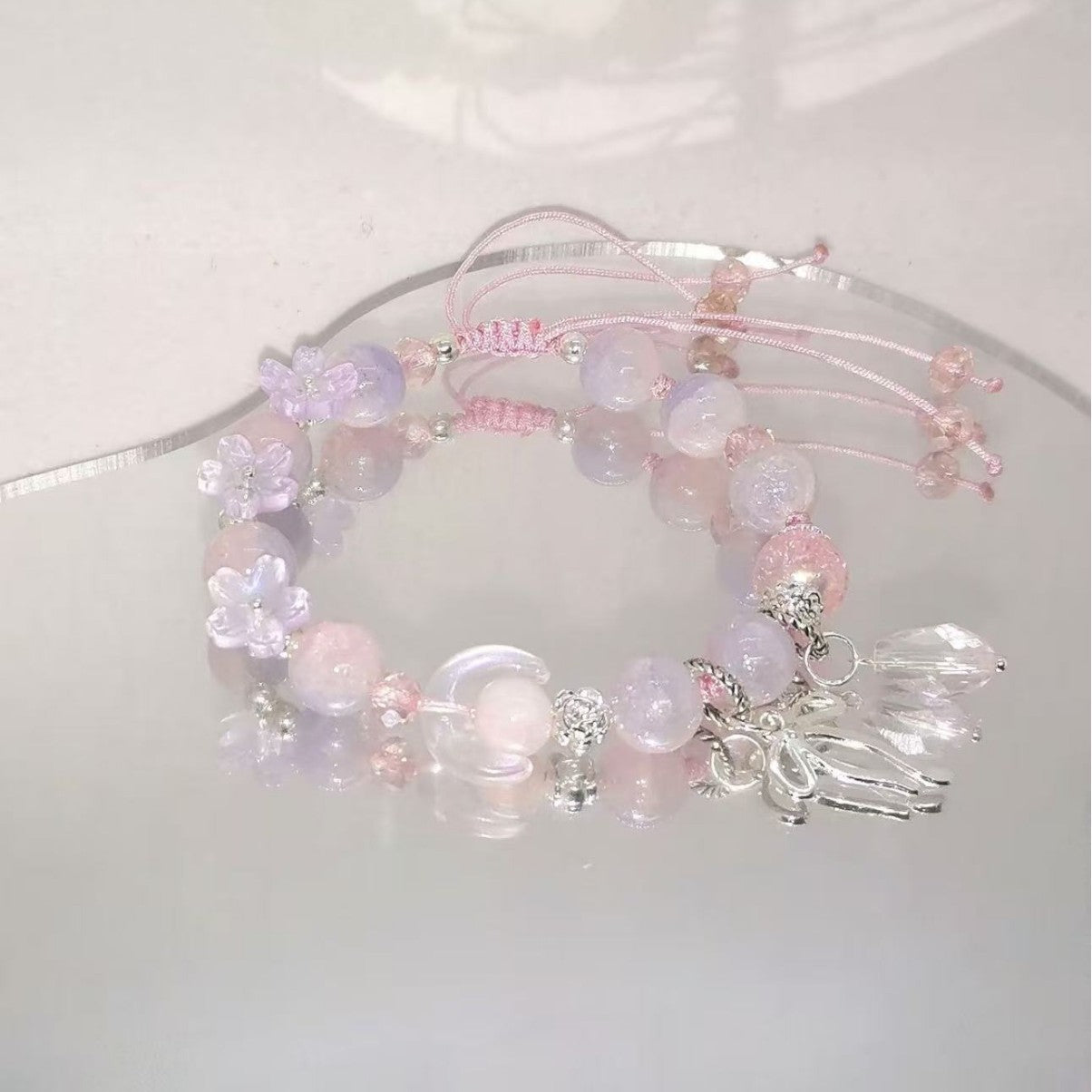 Handgefertigtes florales Perlen charm Armband Brehn