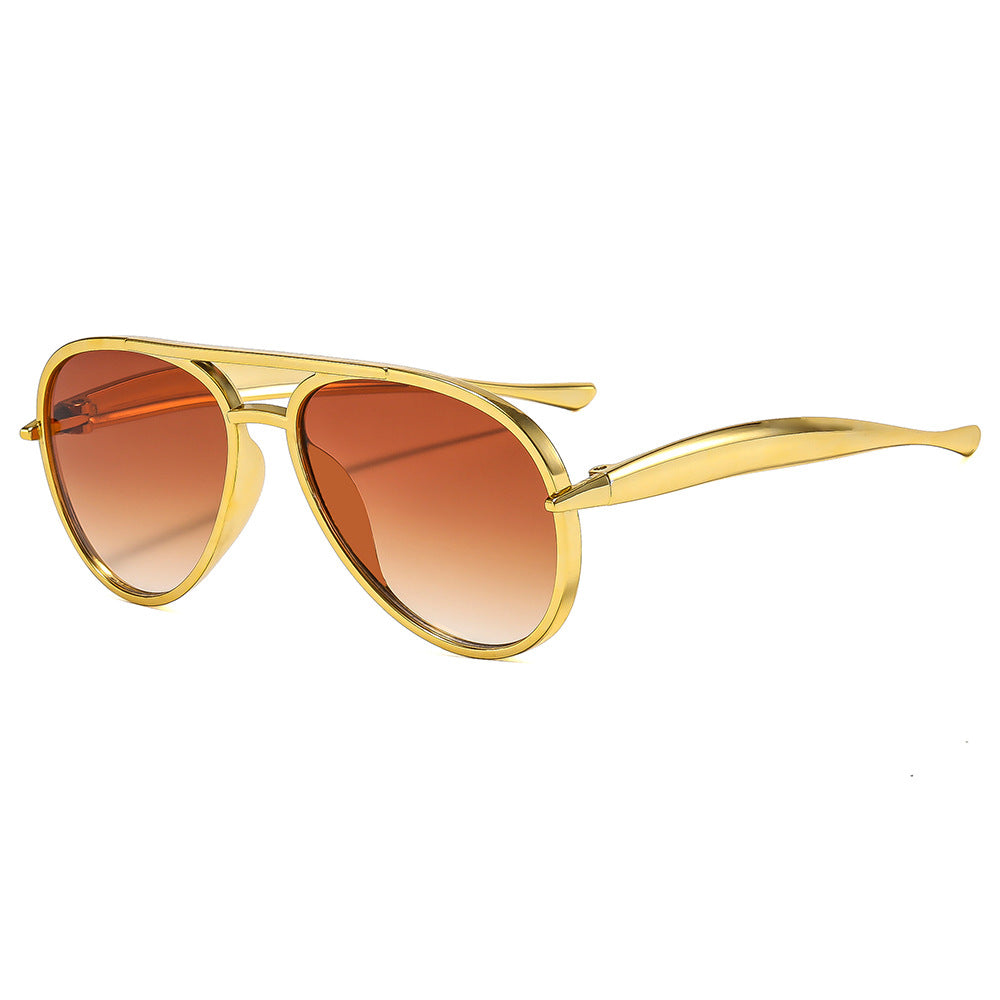 Herren Premium Metallrahmen Aviator Sonnenbrille Brehn