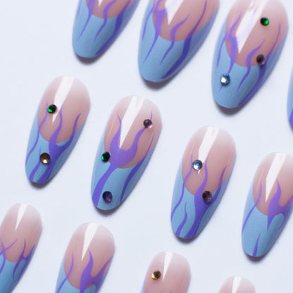 Elegantes Abstraktes Nagelkunst Design Kit