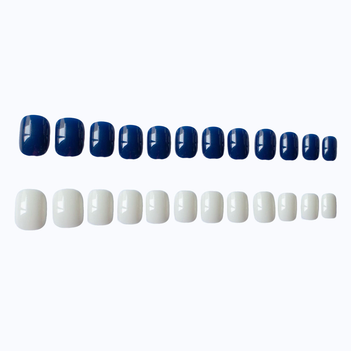 Elegantes Dual-Color-Nageldesign-Set