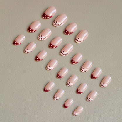 Kreatives French Tip Nagelkunst-Set