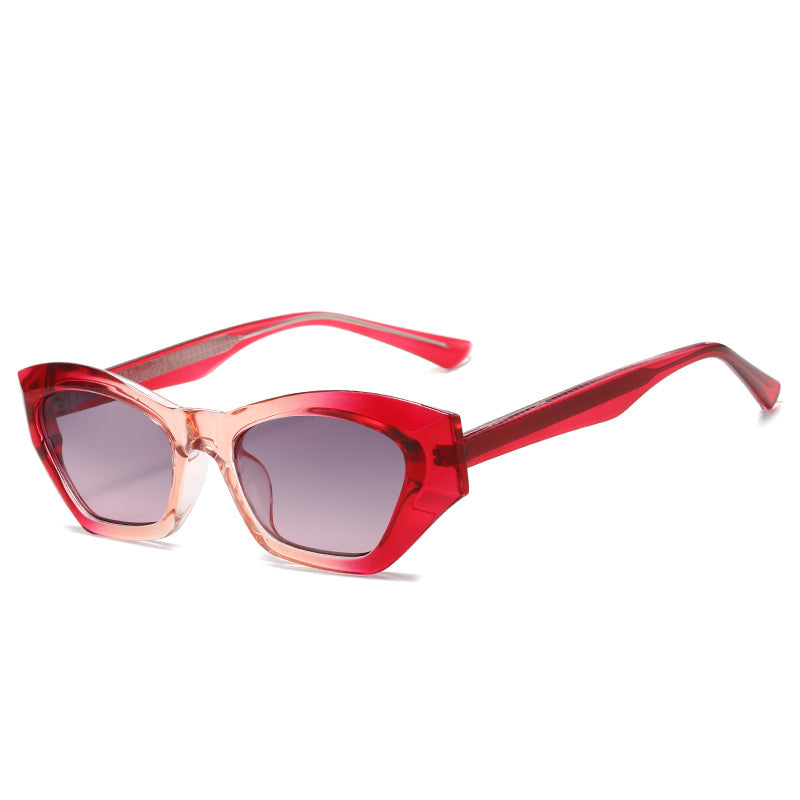 Damen Cat-Eye Sonnenbrille mit modernen transparenten Akzenten Brehn