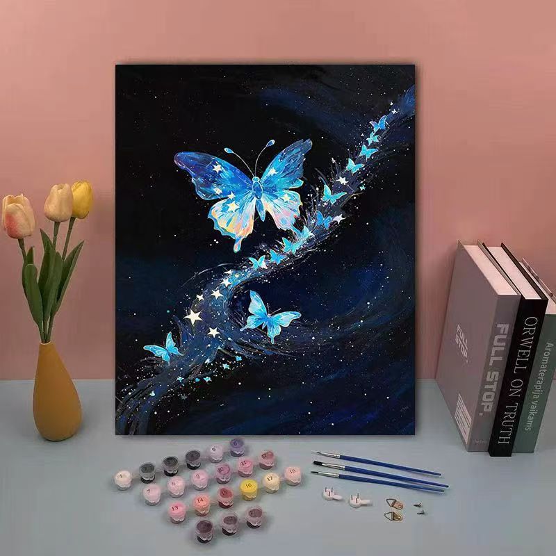 DIY Schmetterling Malen nach Zahlen Set Brehn