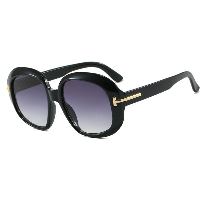 Damen oversized Sonnenbrille mit eleganter Rahmenstruktur und UV-Schutz Brehn