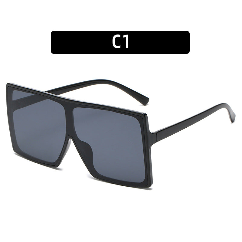 Fette geometrische quadratische Rahmen-Sonnenbrille 1787664188