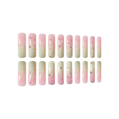 Künstlerische lange press-on Nail Art Brehn
