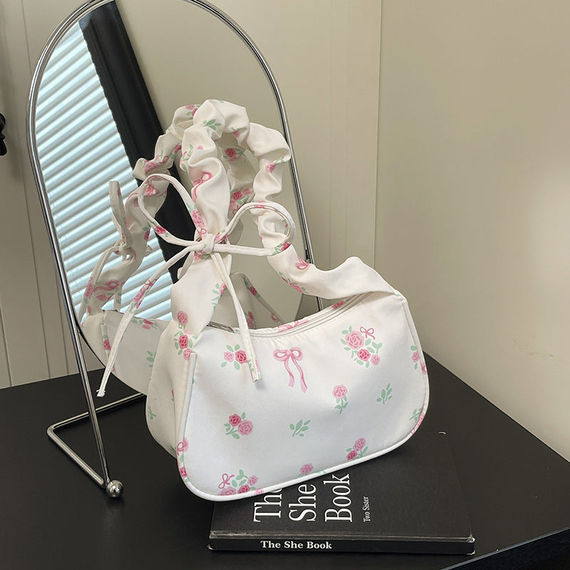 Florale bestickte Handtasche