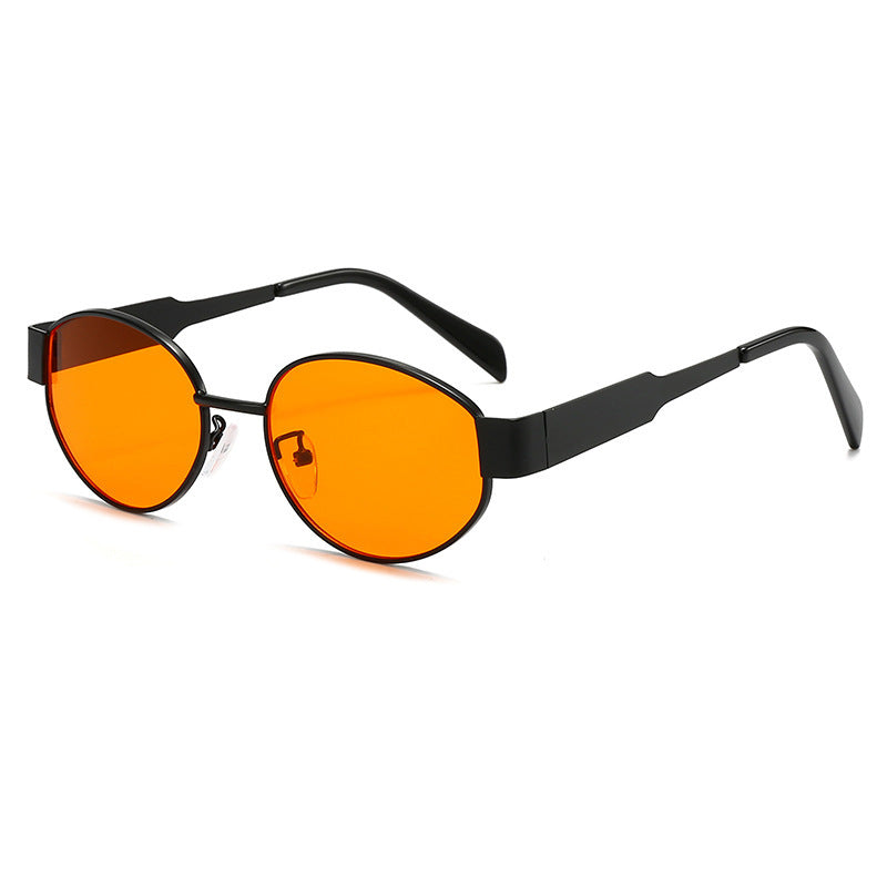 Modische Übergroße Sonnenbrille mit Metallrahmen Brehn