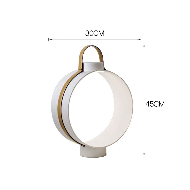 Moderne Kreisförmige Tragbare Tischlampe