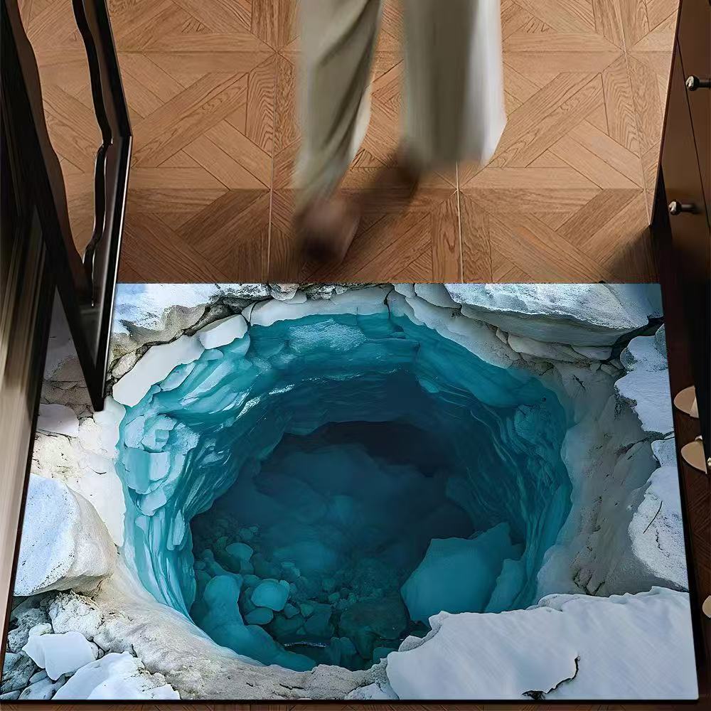 Künstlerischer 3D-Optische Illusion Teppich
