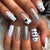 Mit Strass verziert, Press-On Nagelset Brehn