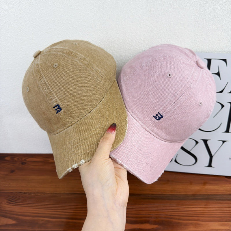 Unisex Distressed Cotton Baseball Cap Brehn 1784083761
