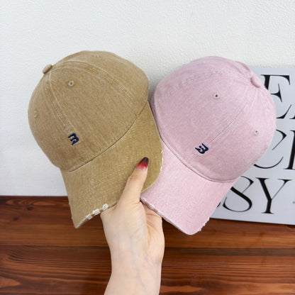 Unisex Distressed Cotton Baseball Cap Brehn 1784083761