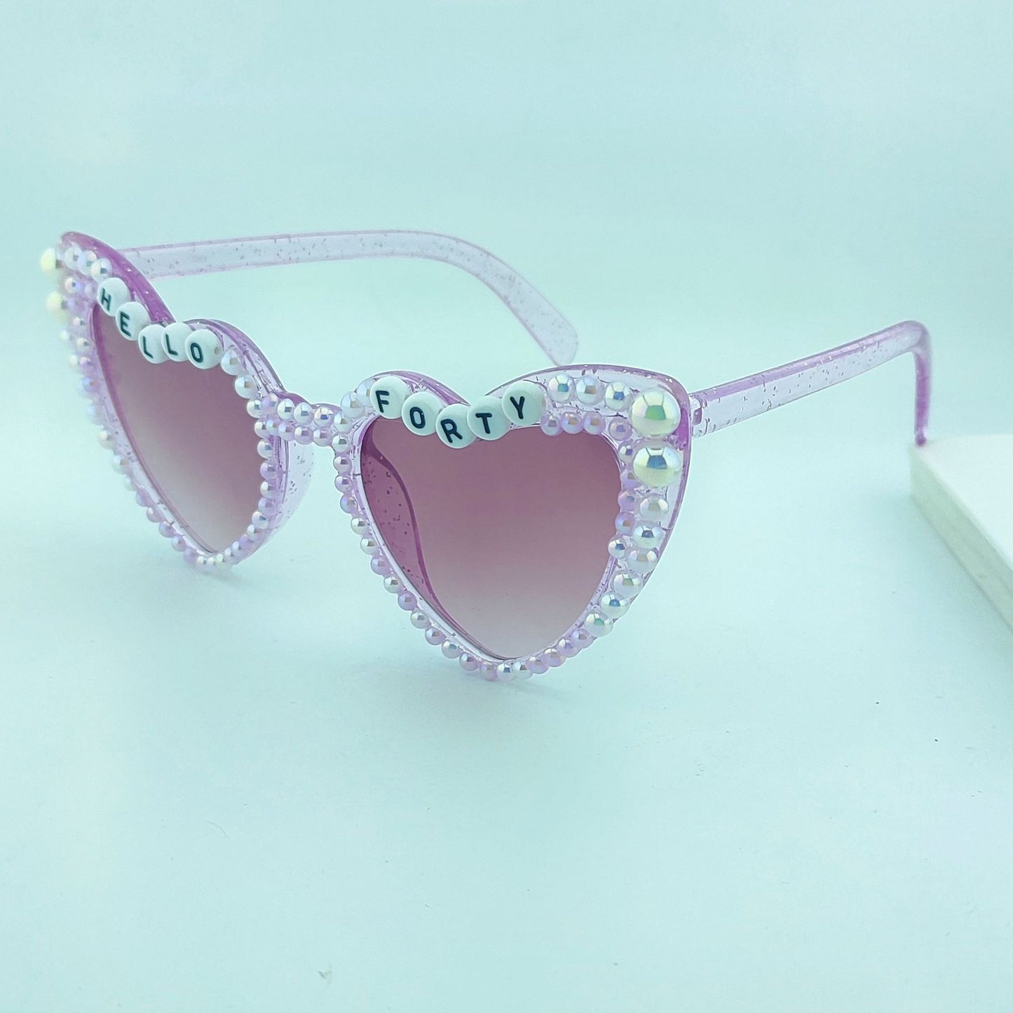 Damen Herzförmige Sonnenbrille mit außergewöhnlichem Dekor Brehn