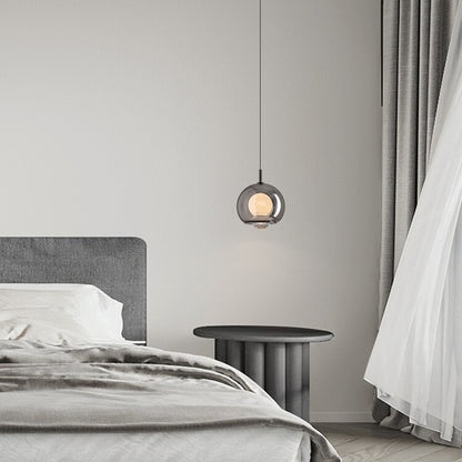 Moderne Glas Globus Pendelleuchte