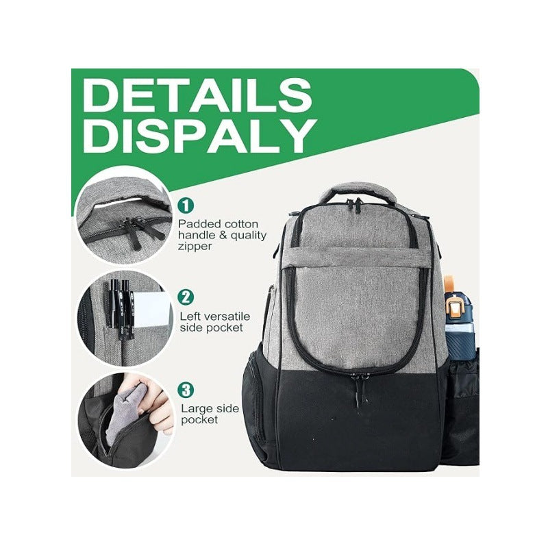 Discgolf-Rucksack mit Speziellen Fächern Für Frisbees und Getränke Brehn