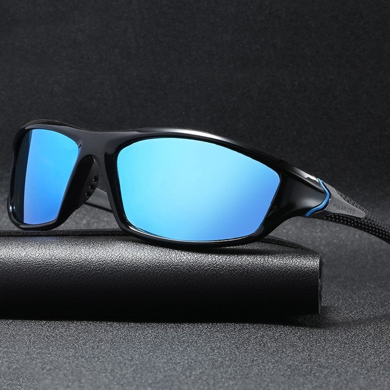 Unisex nan sportliche Wraparound-Sonnenbrille mit polarisierten, bruchsicheren Polycarbonat-Gläsern und rutschfesten Nasenpads Brehn