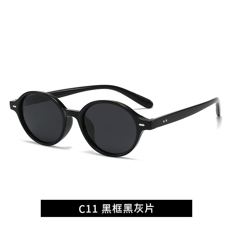 Damen modische Sonnenbrille im klassischen runden Design Brehn