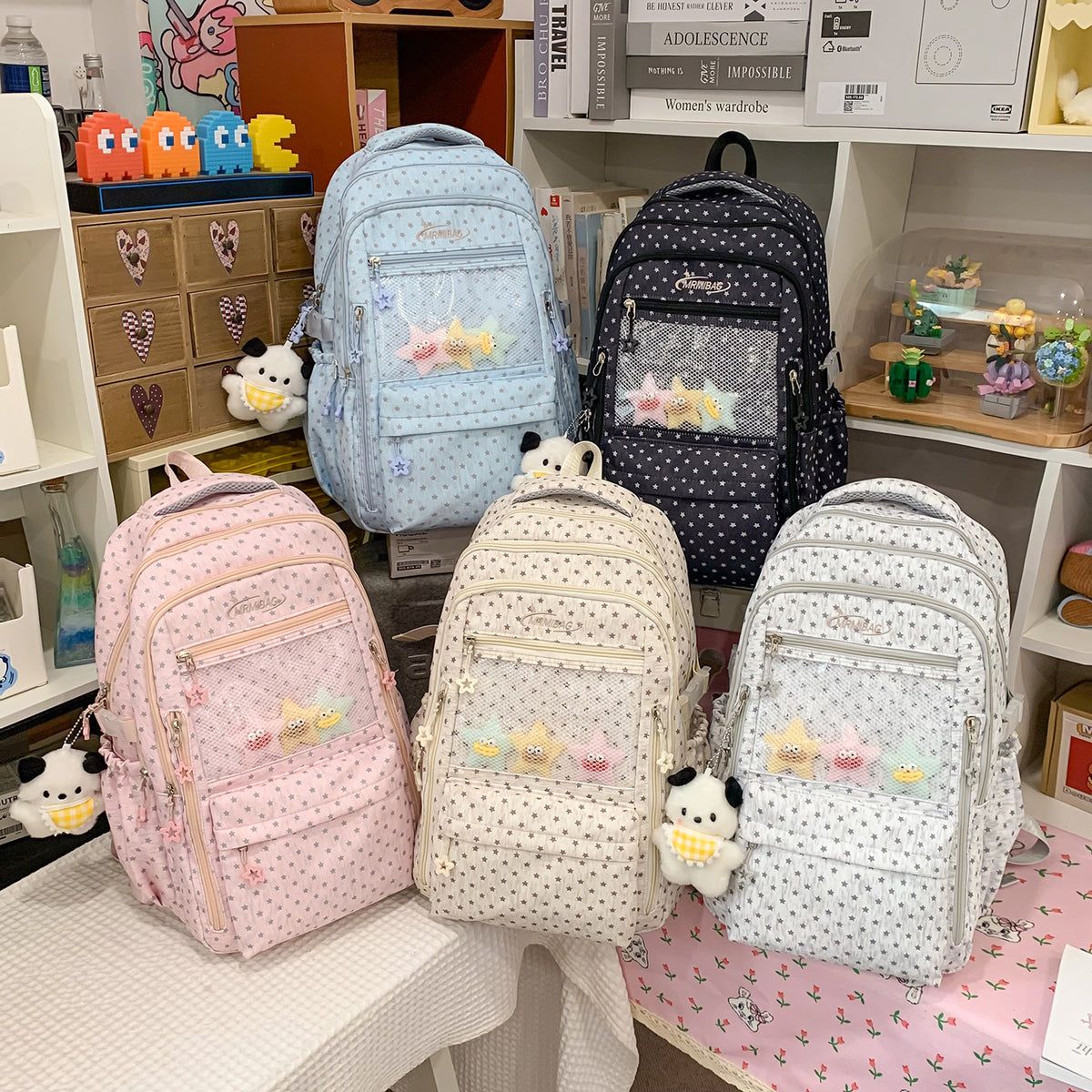 Stilvolles sternbedrucktes multifunktionales Rucksack Brehn