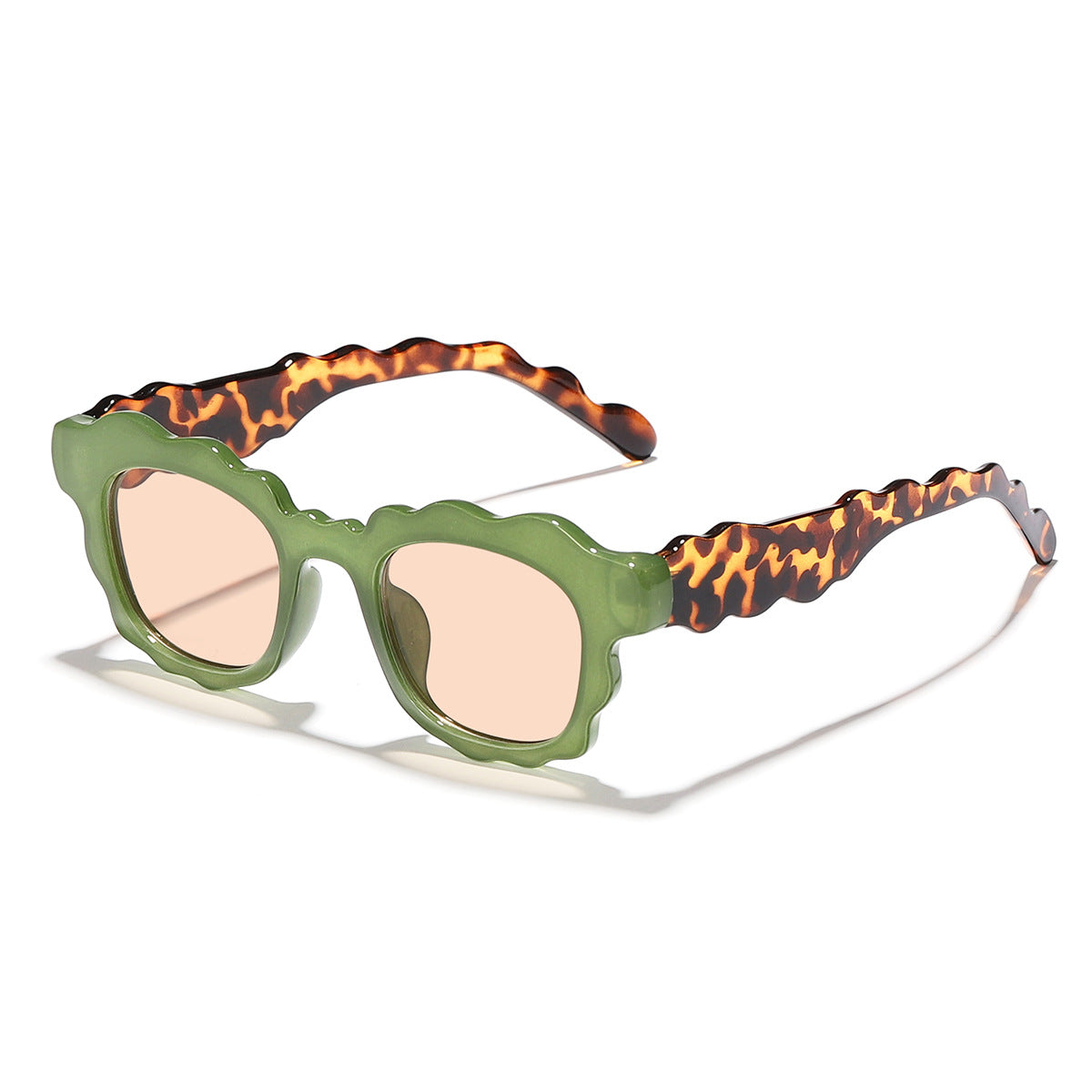 Damen auffällige Sonnenbrille im kreativ gestalteten Wolkenrahmen Brehn