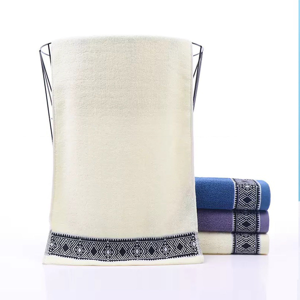 Frottee Badetuchset Mit Eleganter Geometrischer Bordüre Brehn