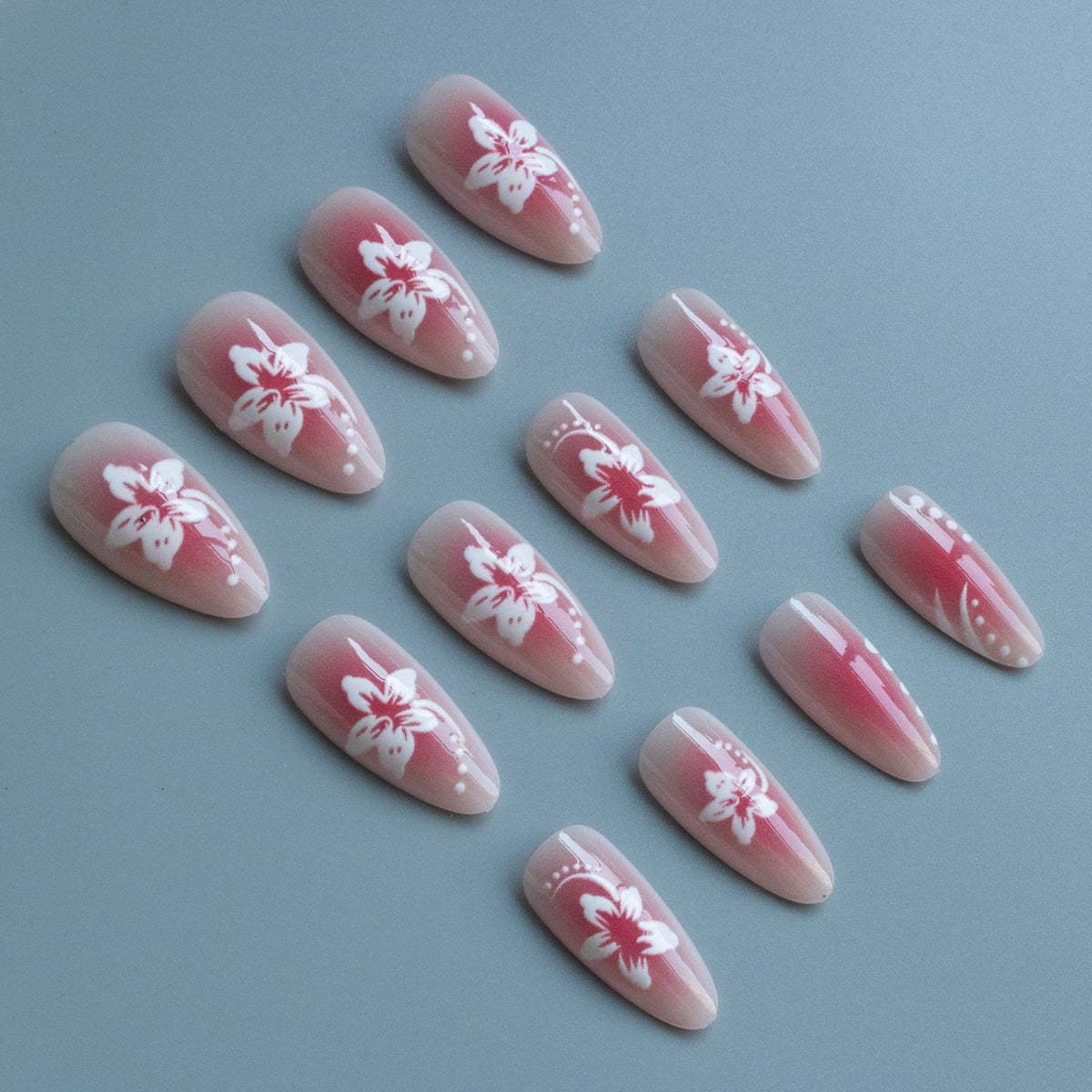 Premium Floral Gel Nagelkunst