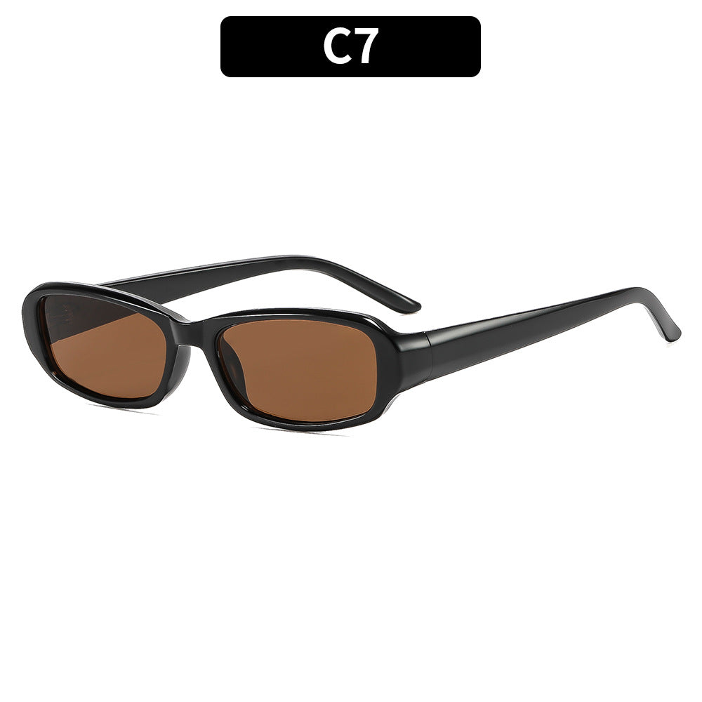 Elegante retro-inspirierte rechteckige Sonnenbrille