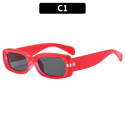 Schicke rechteckige Sonnenbrille