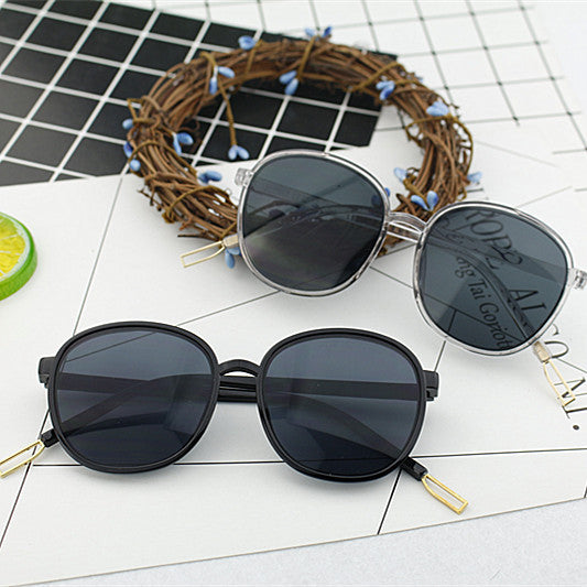 Damen modische quadratische Sonnenbrille mit transparentem Rahmen Brehn