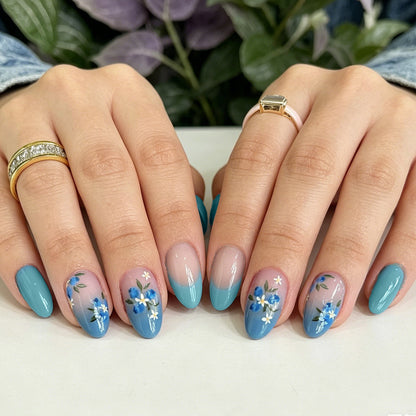 Floral Acryl-Nail-Enhancements Brehn