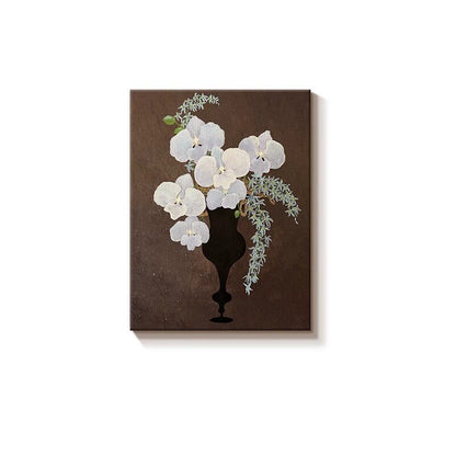 Elegante Orchideen Blumencanvas Kunstwerk