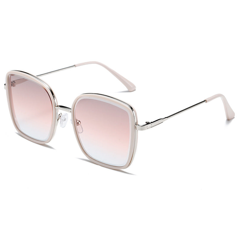 Damen Premium Sonnenbrille mit quadratischem Rahmen und verspiegelten Gläsern Brehn